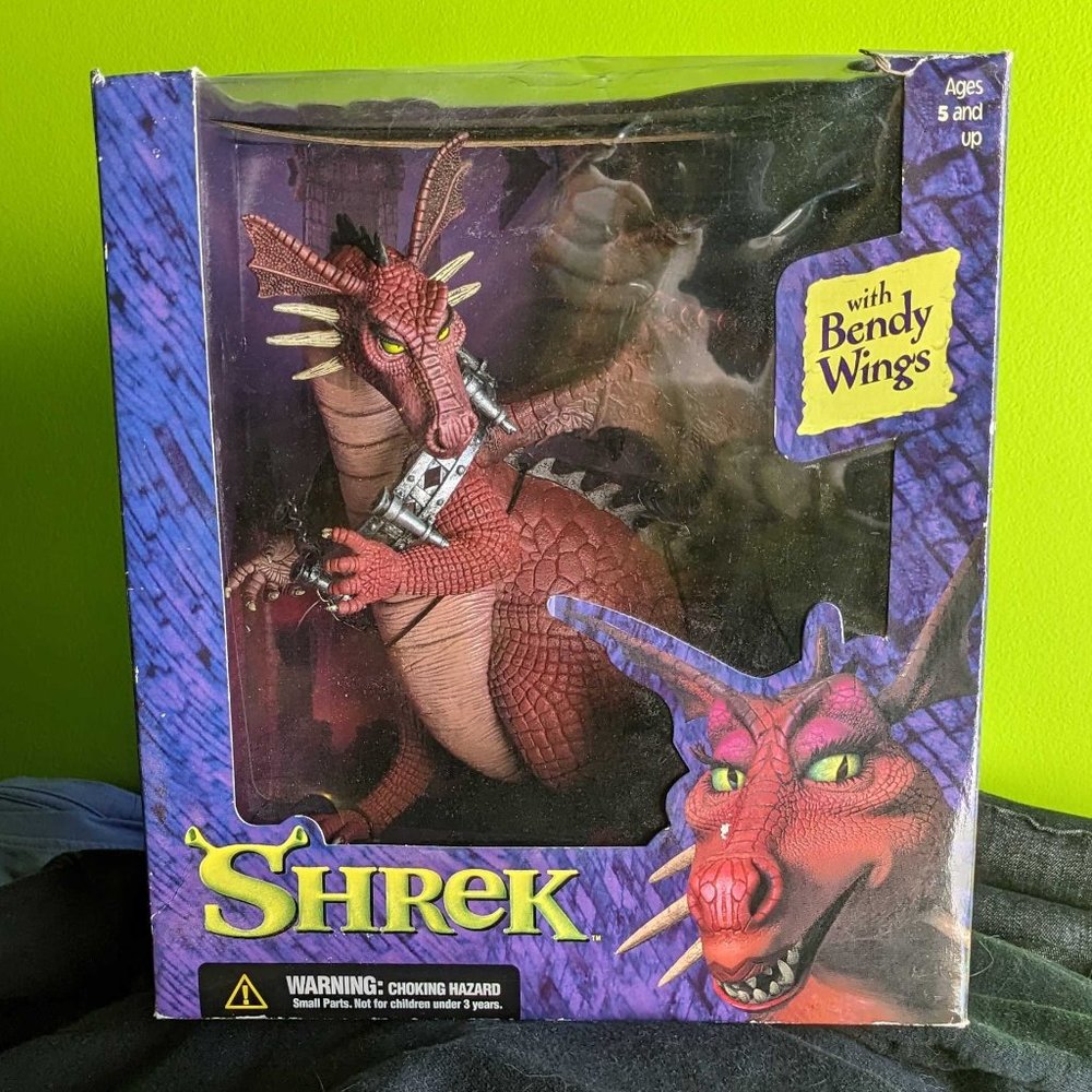 Toy - Shrek dragon with bendy wings - new in box
